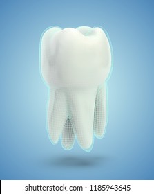 vector molar tooth. beauty and health. tooth cleaning and personal care