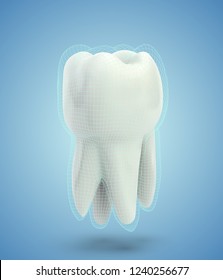 vector molar tooth. beauty and health. tooth cleaning and personal care