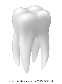 Vector molar tooth icon isolated on white