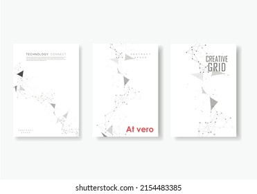 Vector molecular abstract template. Chemistry atom element connection. Network organic concept. Evolution communication background.