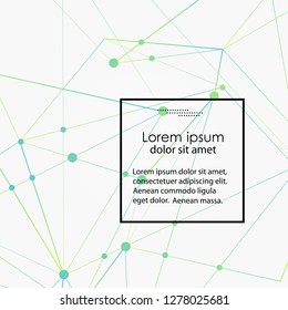 Vector molecular connect and technology abstract connection. Modern dna concept.