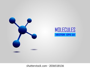 vector molecular structure atom chemical compound science flyer background poster