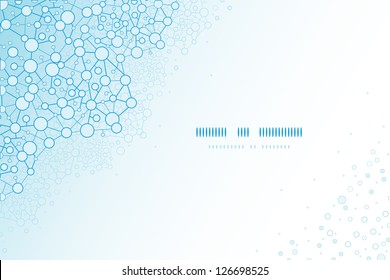 vector molecular structure scientific horizontal template background with hand drawn elements. This is an EPS10 file with transparency effect used.