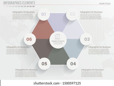 Vector molecule with 3D paper label, integrated Hexagon background. Blank space for content, business, infographic, diagram,digital network