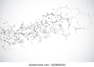 Vector molecule background, genetic and chemical compounds