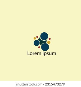icono vectorial de logotipo molécula eps 10