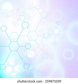 Vector Molecule and Medicine Background
