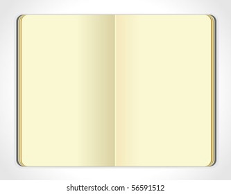 Vector moleskin notebook