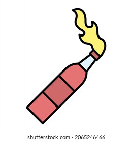 Vector Molotov Filled Outline Icon Design
