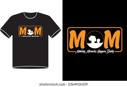 Vector mom t-shirt design.mother day vector elements.