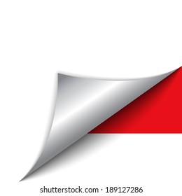 Vector - Monaco Country Flag Turning Page
