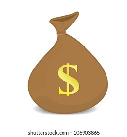 vector money bag.