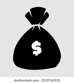 Vector Money Bag Symbol Illustrator Design