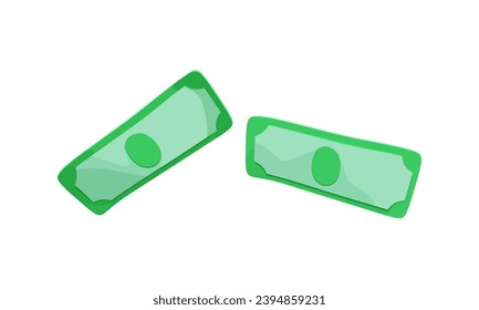 Vector money banknotes. Dollar icons. Accounting, earnings, finance, discounts