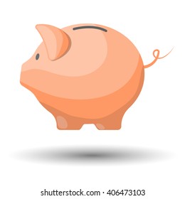 Vector money box colorful icon
