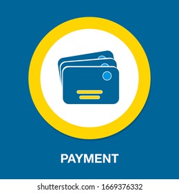 vector money cards icon. bank debit or credit card - payment illustration