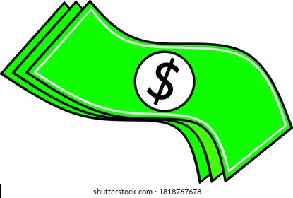 Símbolo de financiación del logotipo del icono del dólar de los vectores