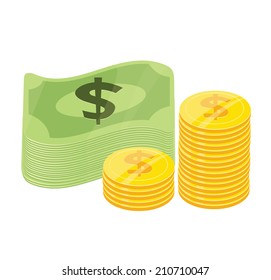 Vector Money Flat Icon