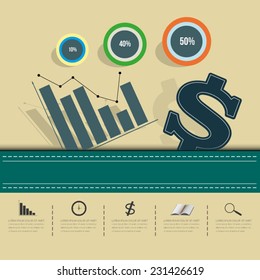 vector money icon dollar design, business background