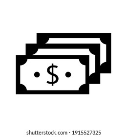 Vektor-Geld-Symbol auf weißem Hintergrund