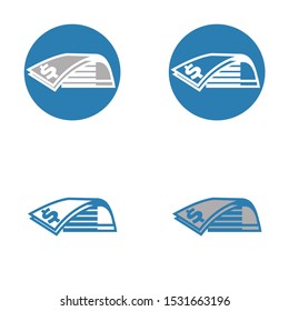 
vector money icon with a simple and easy to recognize interface