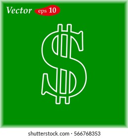 Vector money Icon. web design style