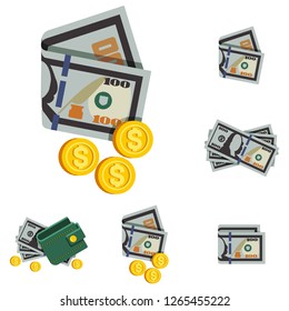 Vector money icons