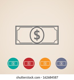 vector money icons