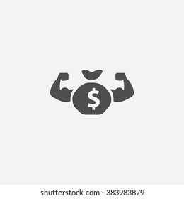 Vector money power Icon