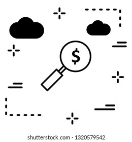  Vector Money Search Icon