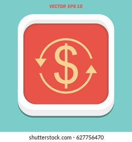 Vector money transfer Icon