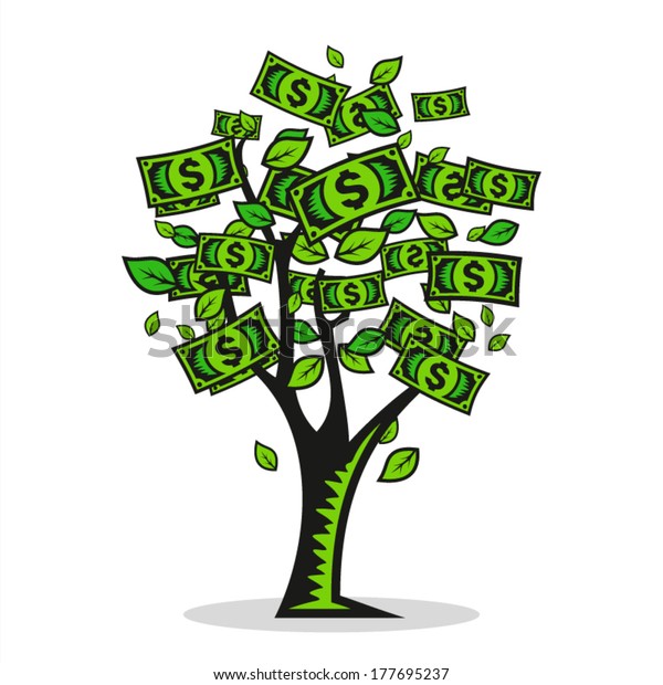 Vector money Tree