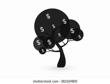 Vector money tree - symbol of successful business