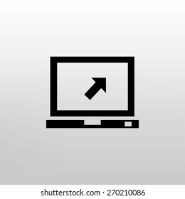 Vector monitor icon