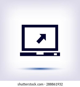Vector monitor icon