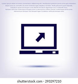 Vector monitor icon