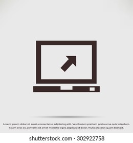 Vector monitor icon