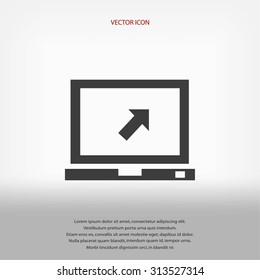Vector monitor icon