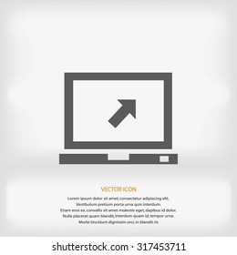 Vector monitor icon