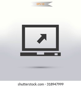 Vector monitor icon