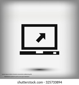 Vector monitor icon