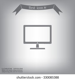 Vector monitor icon