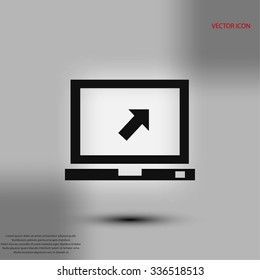 Vector monitor icon