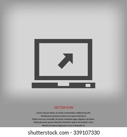 Vector monitor icon