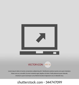 Vector monitor icon