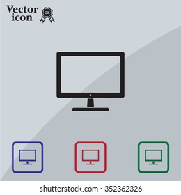 Vector monitor icon