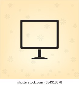 Vector monitor icon