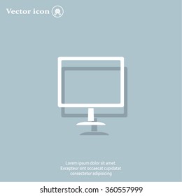 Vector monitor icon