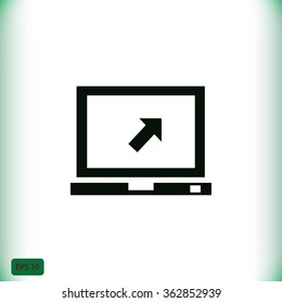 Vector monitor icon