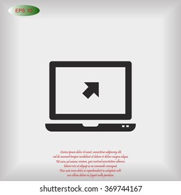Vector monitor icon